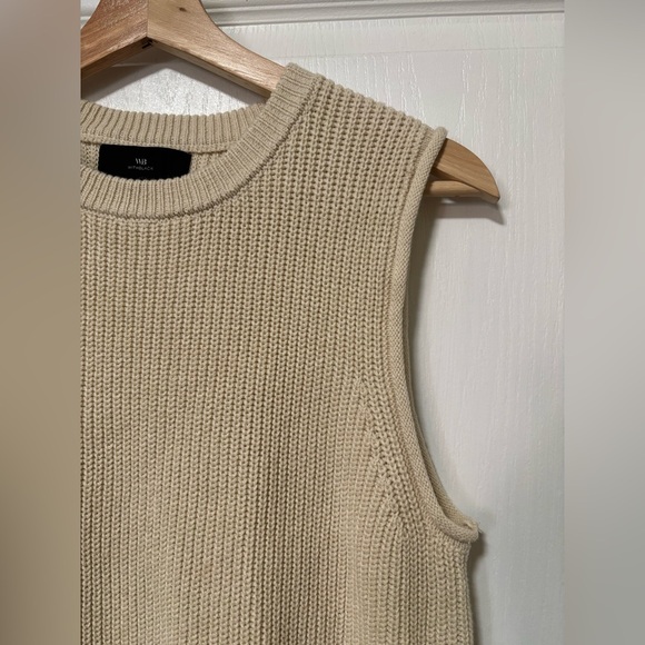 WITHBLACK Cream Knit Sweater Vest - Picture 2 of 4